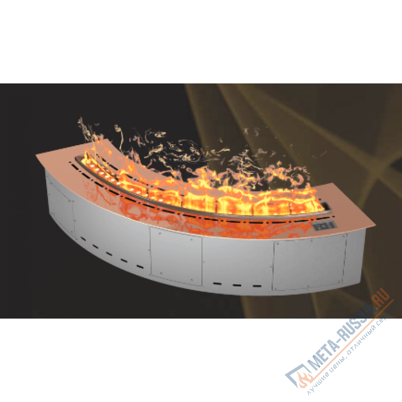 Автоматический паровой электрокамин Airtone Vepo Radial 800 Розовое золото-зеркало