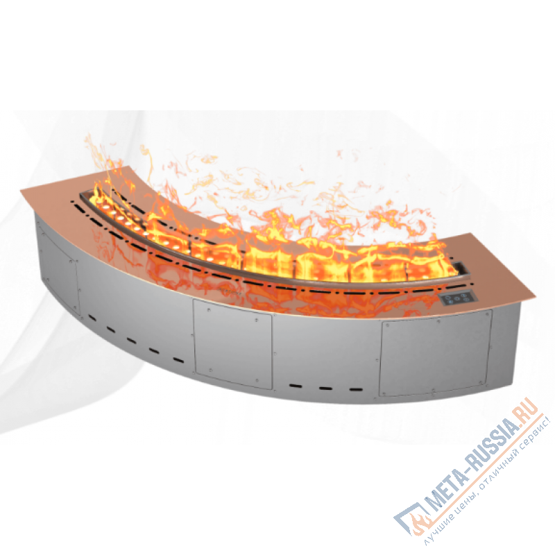 Автоматический паровой электрокамин Airtone Vepo Radial 800 Розовое золото-зеркало