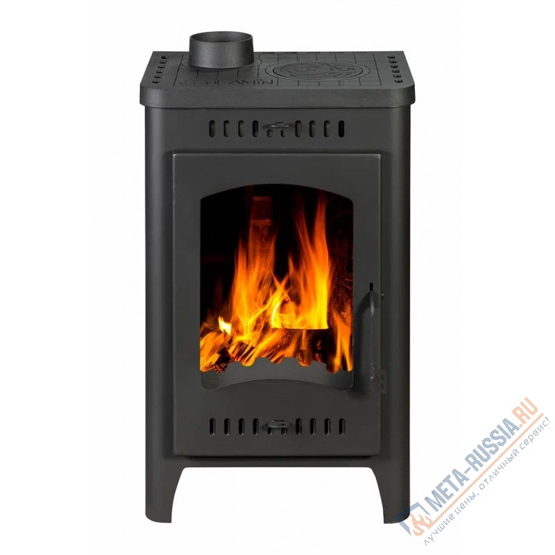 Печь-камин Экокамин Бавария Оптима с плитой