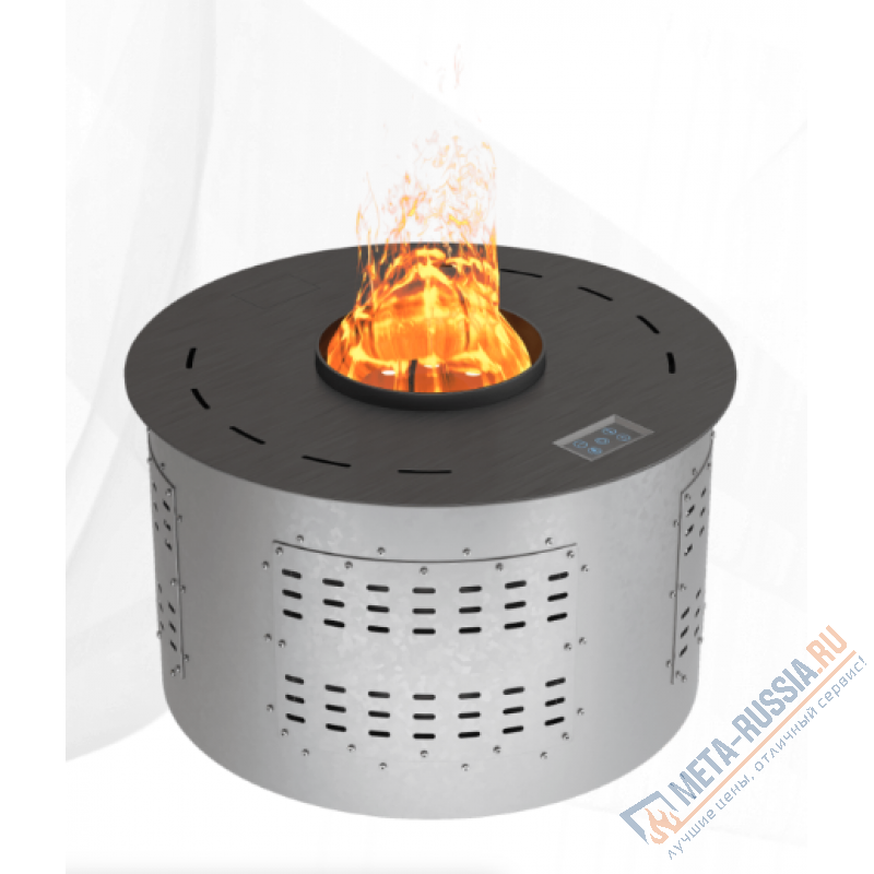 Автоматический паровой электрокамин Airtone Vepo Round 500 Графит-сатин