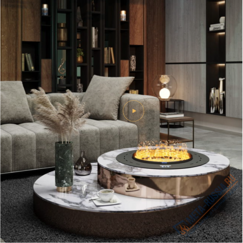 Автоматический паровой электрокамин Airtone Vepo Round 500 Черный матовый