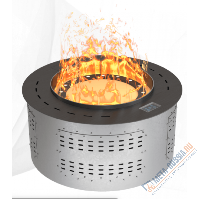 Автоматический паровой электрокамин Airtone Vepo Round 600 Графит-сатин