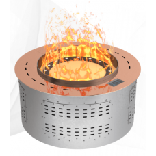 Автоматический паровой электрокамин Airtone Vepo Round 600 Розовое золото-зеркало