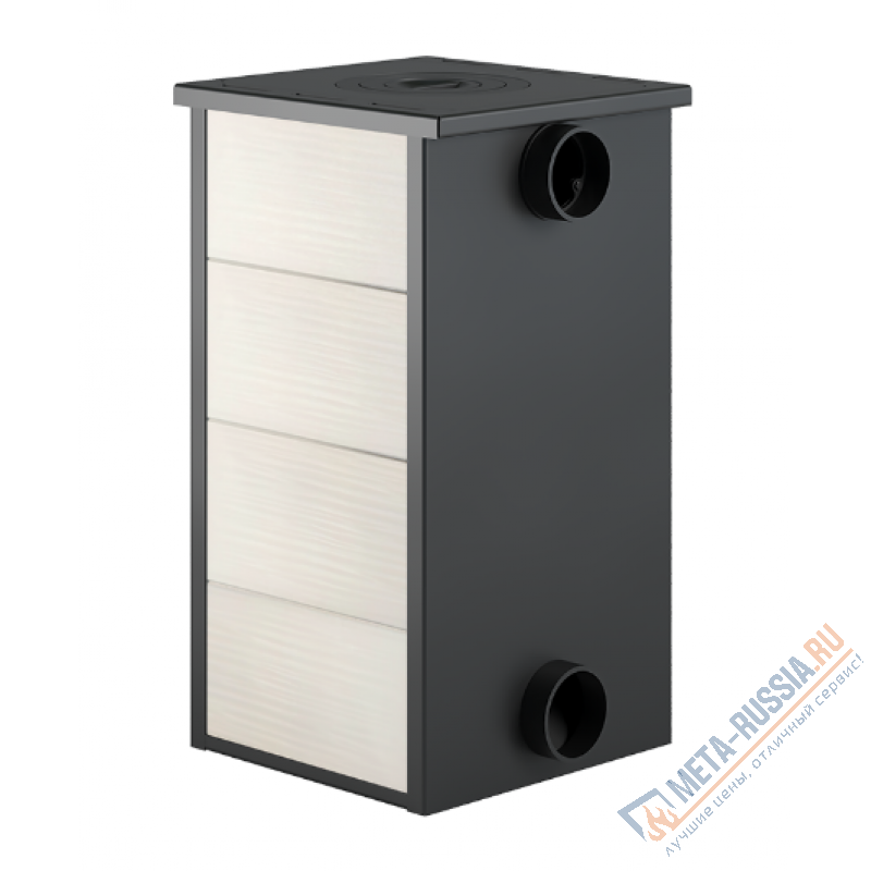 Печь-камин Везувий ПК-01 (270) с плитой бежевая d=115