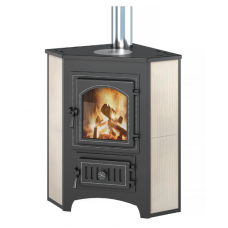 Печь-камин Везувий ПК-01 (220) с конфоркой угловой бежевый d=115