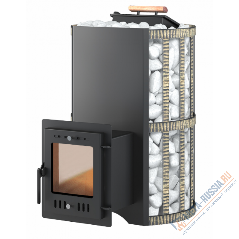 Банная печь Везувий Скиф с закрытой каменкой Ковка (210) "М"