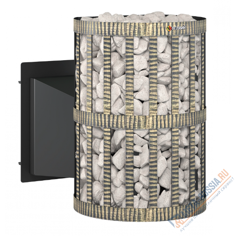 Банная печь Везувий Скиф Ковка 22 Панорама "М"