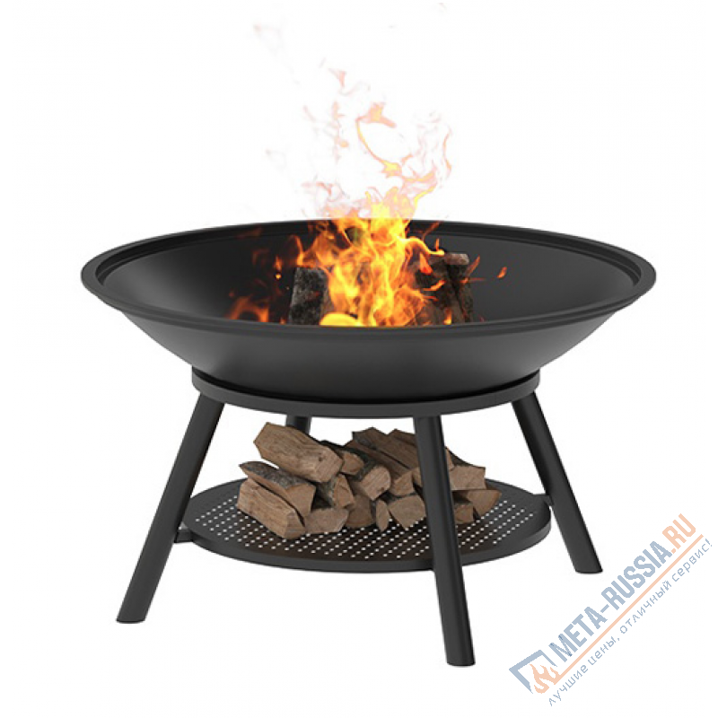 Чугунная Костровая чаша Fantastic Везувий 1000  Престиж (чаша + подставка престиж +крышка)