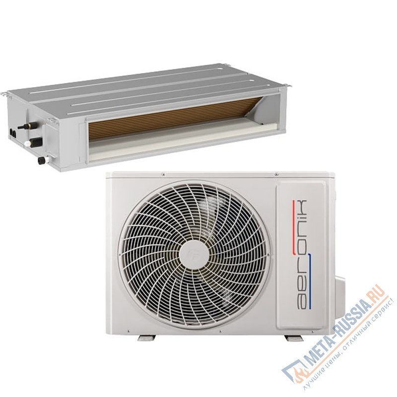 Кондиционер AERONIK ASI-AFH71PHS1/A-S INV/ASO-AGUHN71W1/INV канального типа