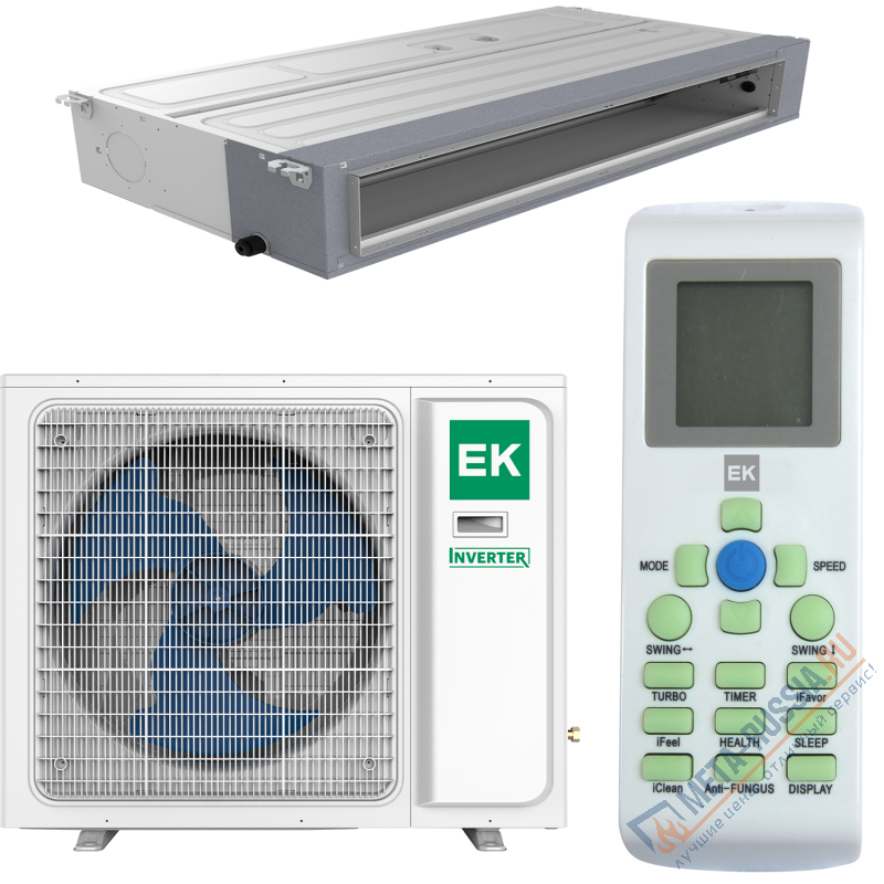 Канальный кондиционер сплит-система EUROKLIMAT EKDX-70HNN/EKOX-70HNN Inverter