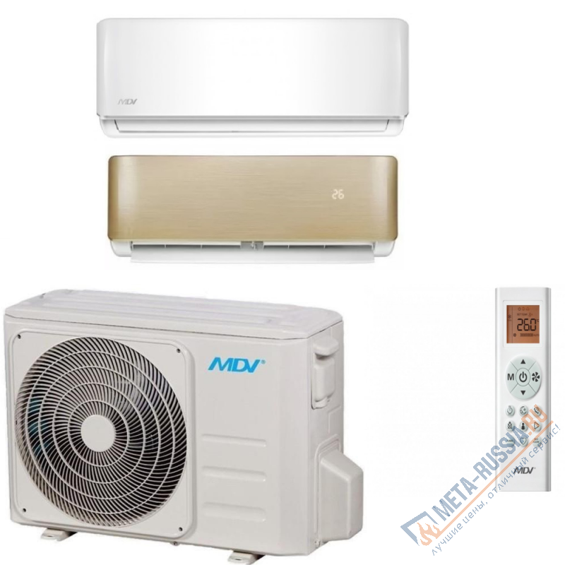 Кондиционер MDV MDSA-12HRN8/MDOA-12HN8 панель Gold/Silver