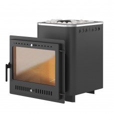 Банная печь ВЕЗУВИЙ Русичъ Антрацит 16 Панорама "М" Банная печь ВЕЗУВИЙ Русичъ Антрацит 16 Панорама "М"