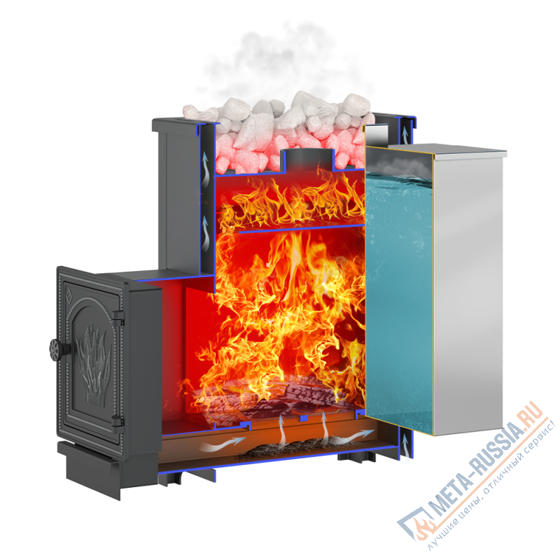 Банная печь ВЕЗУВИЙ Русичъ «АКВА» 16 (ДТ-4)