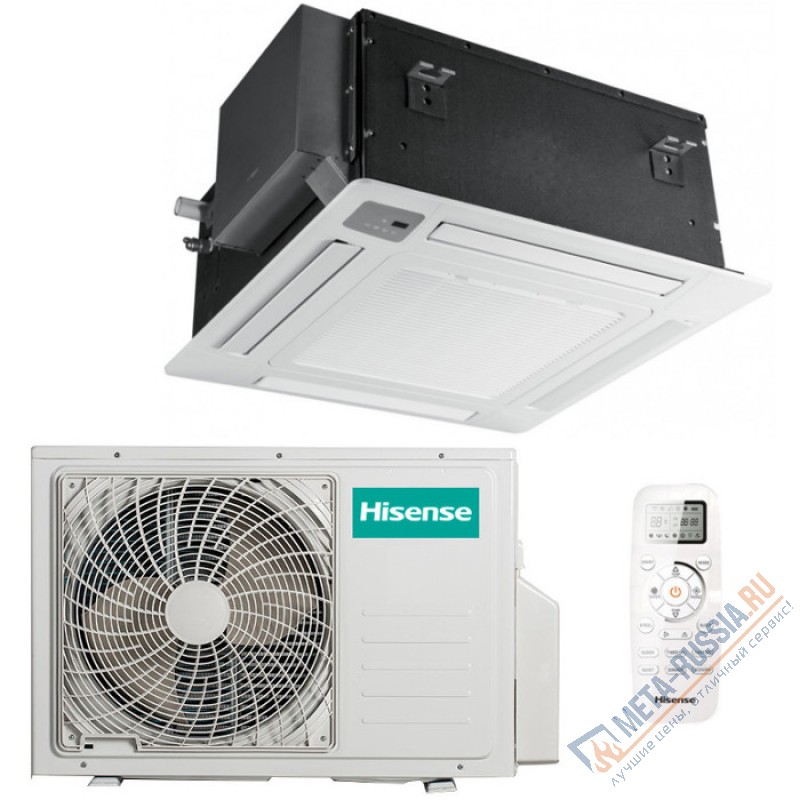 Кондиционер кассетный Hisense AMC-12UR4RCC8/AUW-12U4RS8 Inverter