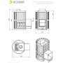Банная печь ВЕЗУВИЙ Ураган Ковка 16 (ДТ-4)
