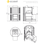 Банная печь ВЕЗУВИЙ Ураган Ковка 22 (ДТ-4С)