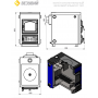 Твердотопливный котел Везувий "Эльбрус-14П" с плитой