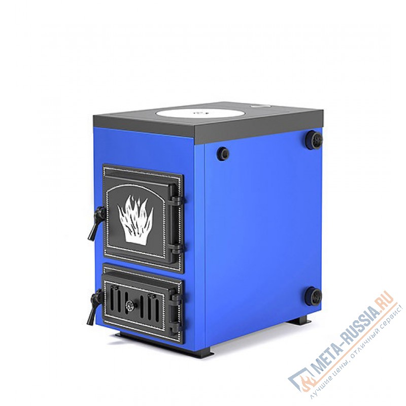 Твердотопливный котел Везувий "Эльбрус-14П" с плитой