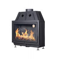 Каминная топка Экокамин Альфа 1000 B подовая черный шамот (TA1000B)