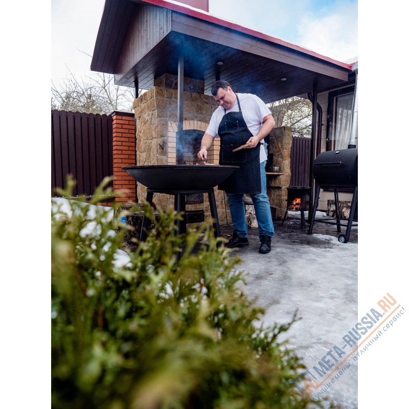 Чугунный Fantastic Grill Везувий 700 Престиж (чаша+подставка престиж+плита Gurman +крышка)