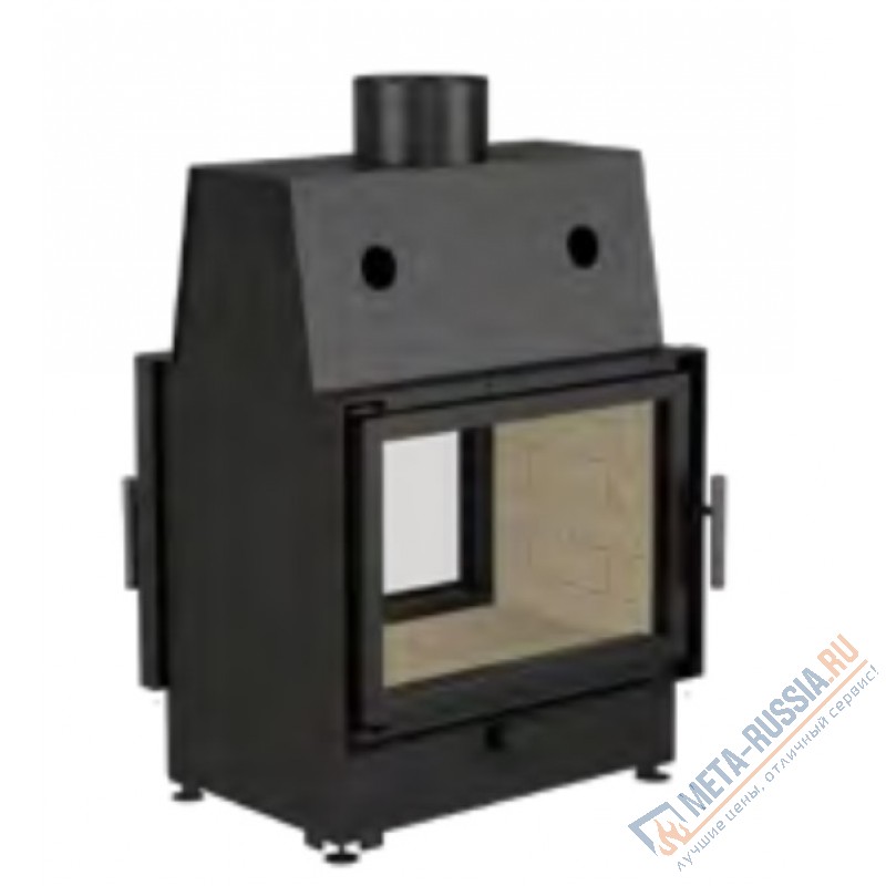 Каминная топка ECHA-TECH ECT Double 70x51/V 13 кВт 700/510 туннель футеровка вермикулит