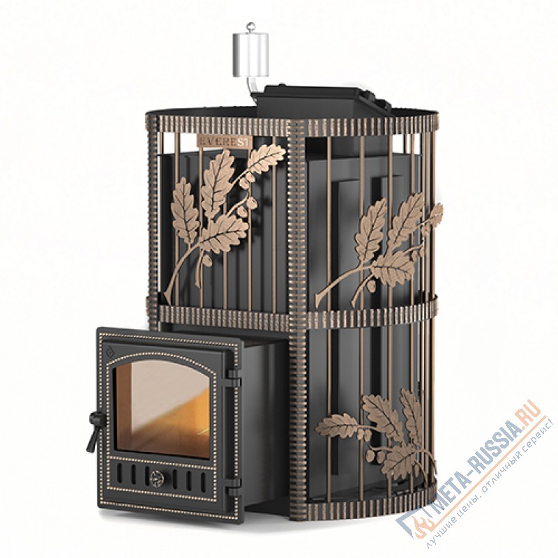 Банная печь Эверест INOX 28 (280) Ковка (AISI 430)