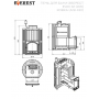 Банная печь Эверест INOX 32 (205) Ковка (AISI 430)