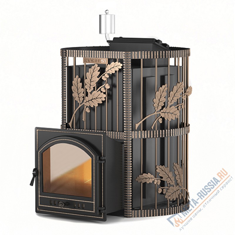 Банная печь Эверест INOX 32 (205) Ковка (AISI 430)
