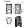 Банная печь Эверест Steam Master 60 INOX (320М) б/в