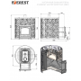 Банная печь Эверест 24 Легкий пар (280)