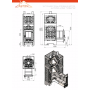 Банная печь ASTON «Шторм Турбопар» Long (чугун)