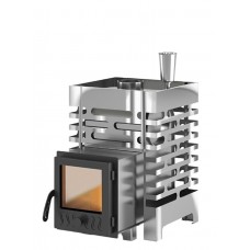 Банная печь ASTON 12 INOX стекло