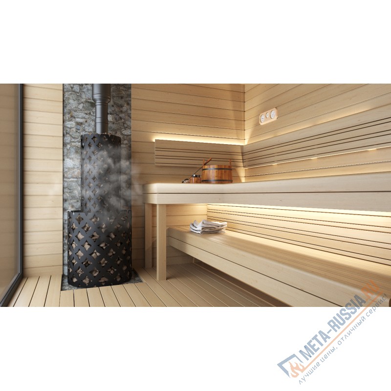 Банная печь ЭТНА 18 (ДТ-4С) Закрытая каменка