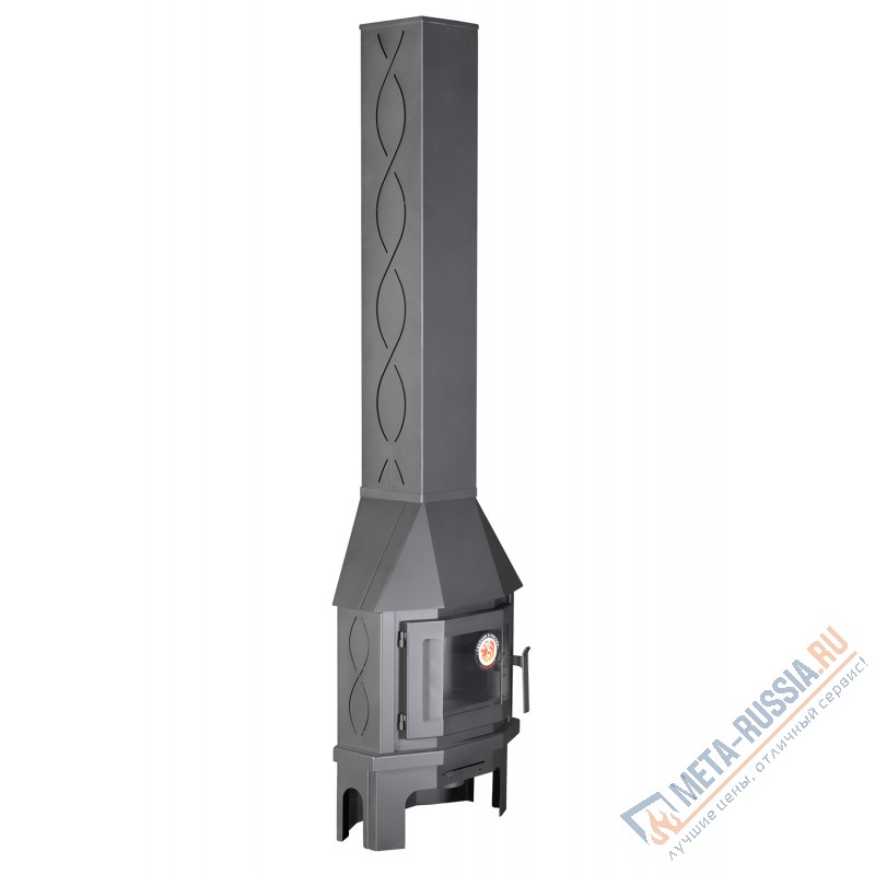 Печь-камин Экокамин МЮНХЕН Мини (пристенно-угловой) графит (PKN176M)