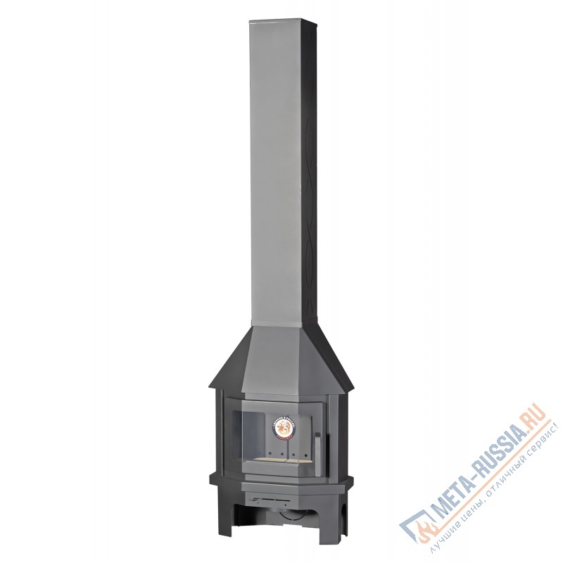 Печь-камин Экокамин МЮНХЕН Мини (пристенно-угловой) графит (PKN176M)