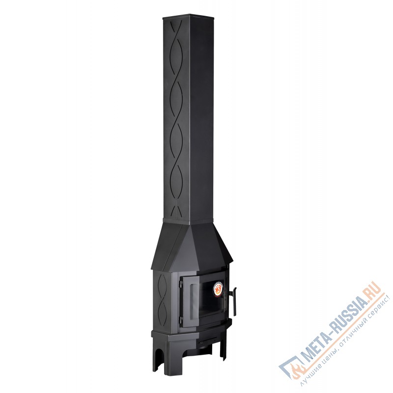 Печь-камин Экокамин МЮНХЕН Мини (пристенно-угловой) черный (PKN174M)