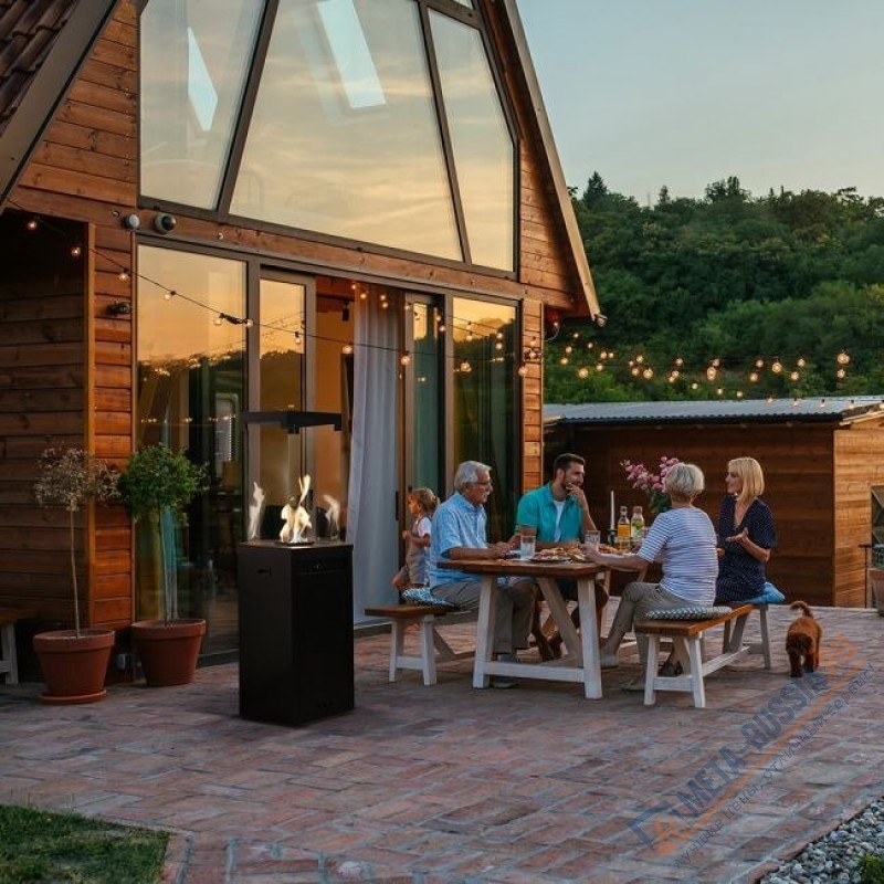 Газовый нагреватель Kratki PATIO/LIGHT, черная сталь