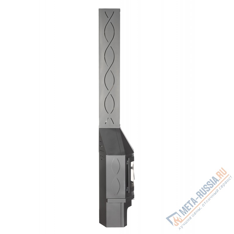 Печь-камин Экокамин МЮНХЕН пристенно-угловой КОМПАКТ графит (PKN174КG)