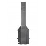 Печь-камин Экокамин МЮНХЕН пристенно-угловой КОМПАКТ графит (PKN174КG)