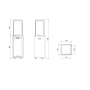 Газовый нагреватель Kratki PATIO/LIGHT, белая сталь