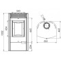 Печь-камин Мета-Бел Сена (Basis) АОТ-7,0-01
