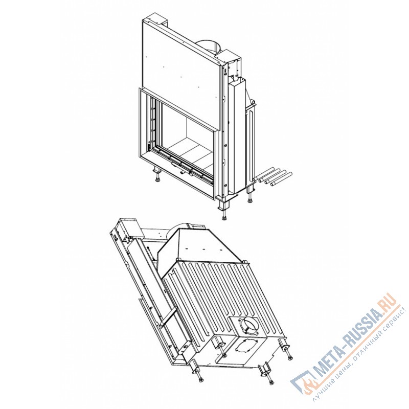 Каминная топка Мета-Бел FENIX 900 ТКТ 11.0-01