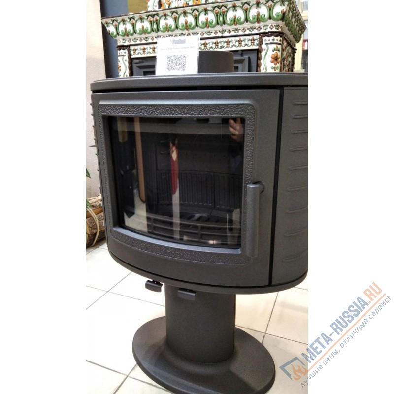 Печь-камин чугунная FireBird Puma с опорой 9 кВт, D=150, до 90 кв.м