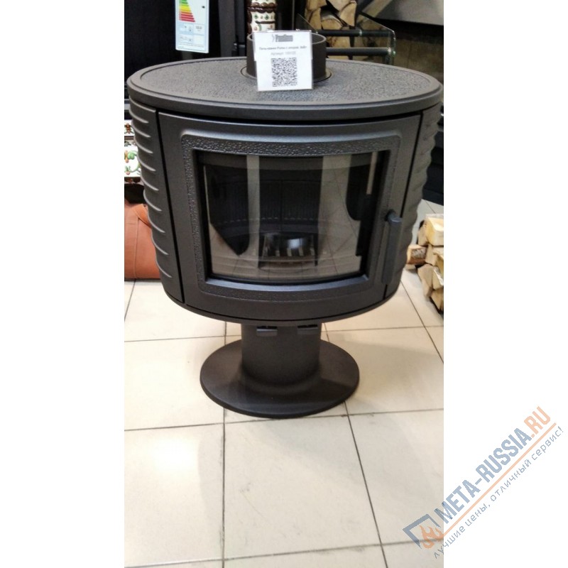 Печь-камин чугунная FireBird Puma с опорой 9 кВт, D=150, до 90 кв.м