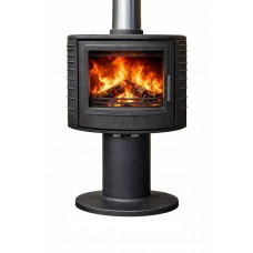 Печь-камин чугунная FireBird Puma с опорой 9 кВт, D=150, до 90 кв.м