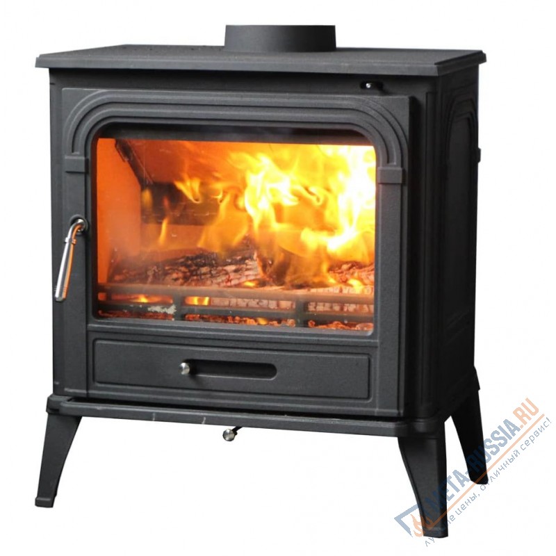 Печь-камин чугунная FireBird Dog 10 кВт, d=150, до 100 кв.м