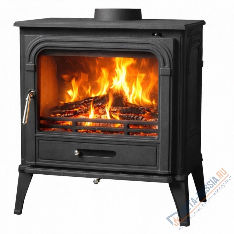 Печь-камин чугунная FireBird Dog 10 кВт, d=150, до 100 кв.м