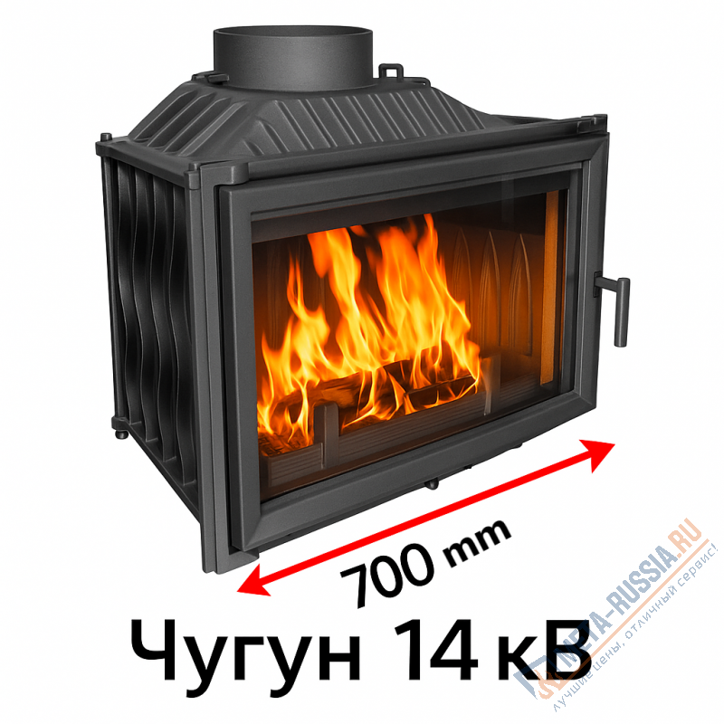 Каминная топка FireBird Baron 14кВт