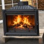 Каминная топка чугунная FireBird Baron 14 кВт, д.200, до 140 кв.м