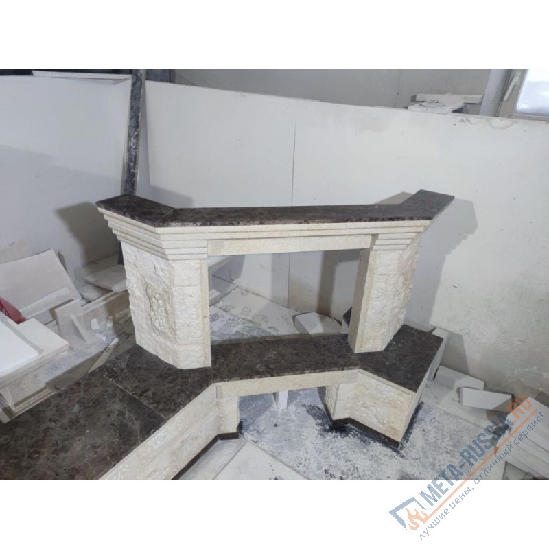 Каминная облицовка Madeira Rome с банкеткой